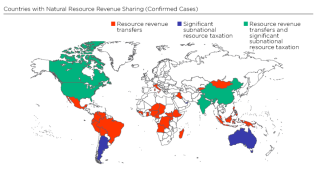Resource revenue sharing map